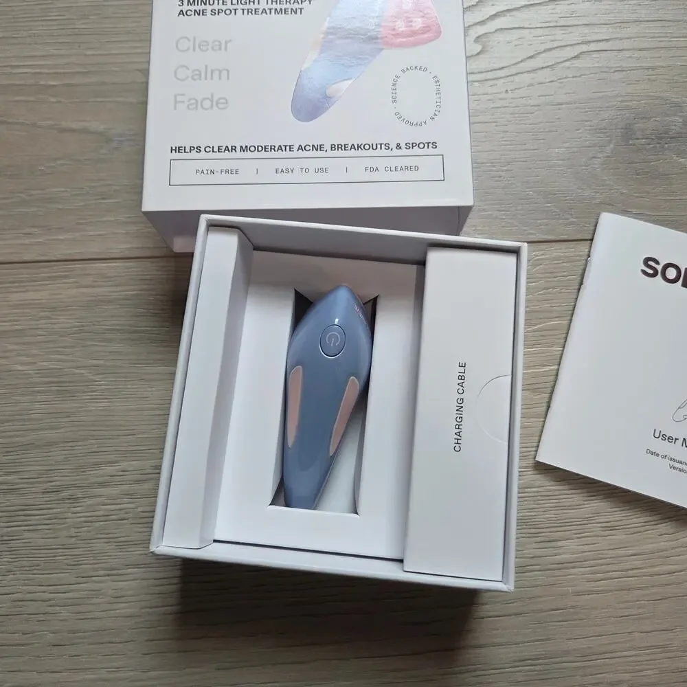 Brand new in box solawave red light blue light acne treatment wand